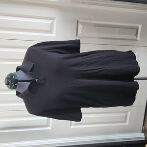 Black polo shirt -L